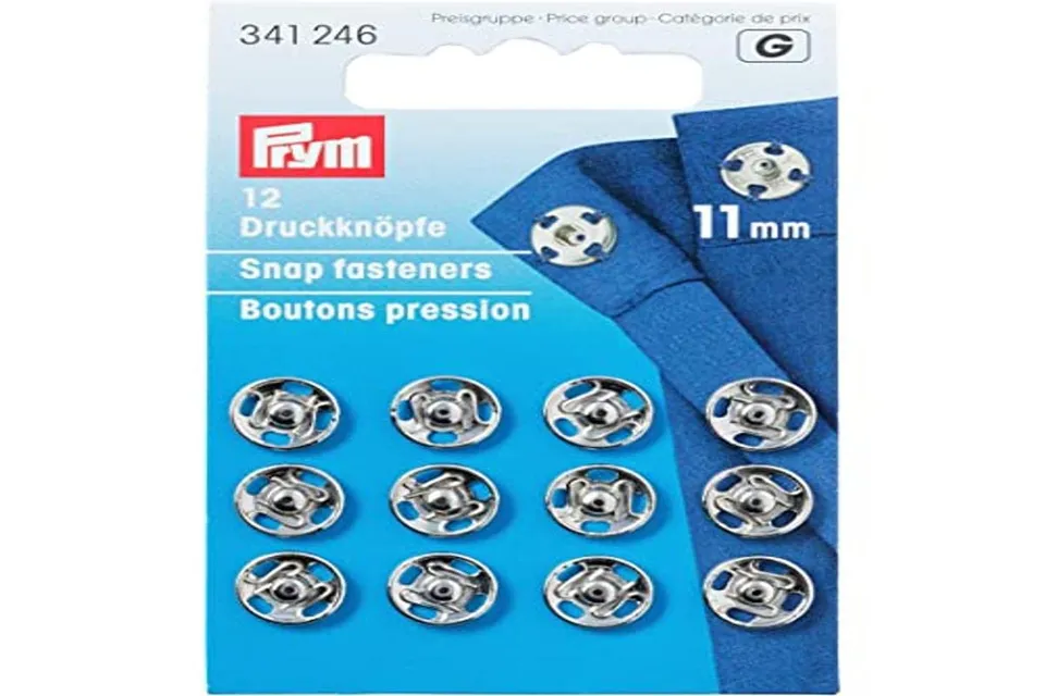 prym-bottoni-a-pressione-da-cucire-12-pezzi-11-mm-argento image 1