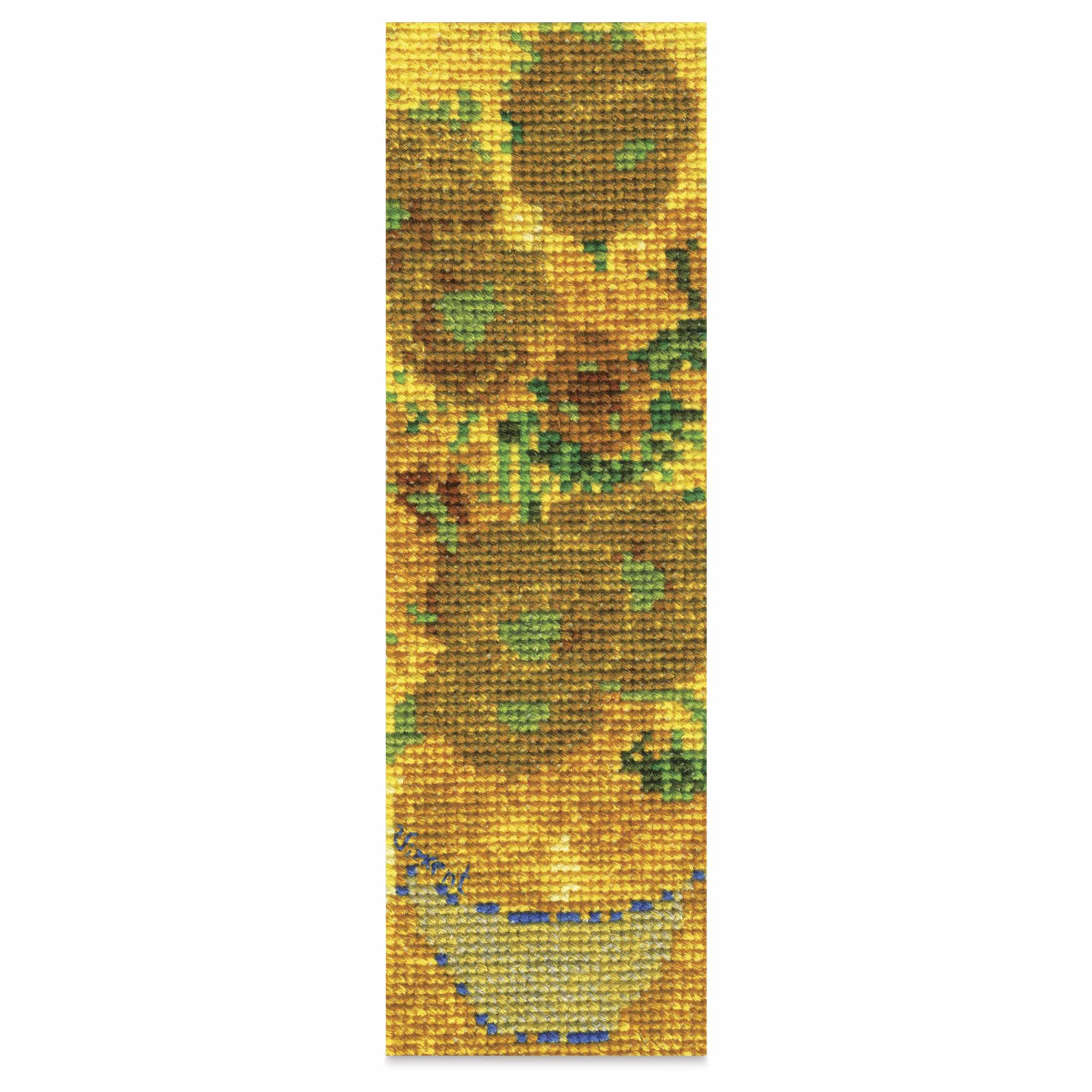 dmc-the-masters-collection-girasoli-di-van-gogh-kit-segnalibro-punto-croce-avanz image 1