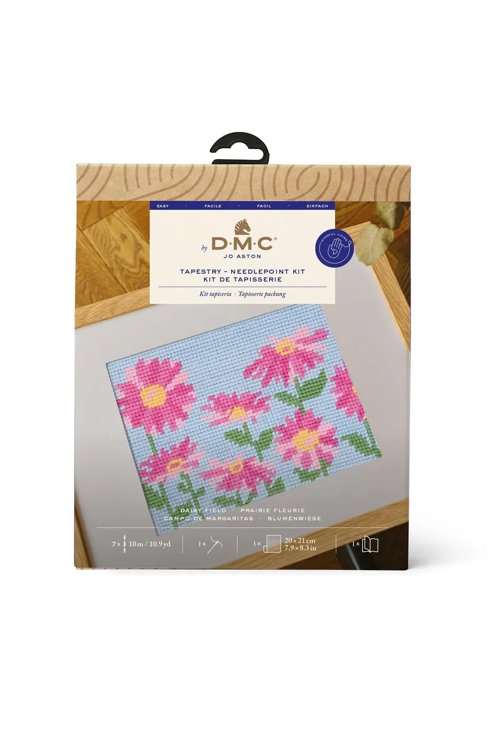 dmc-the-designer-collection-kit-arazzo-campo-di-margherite-jo-aston image 1