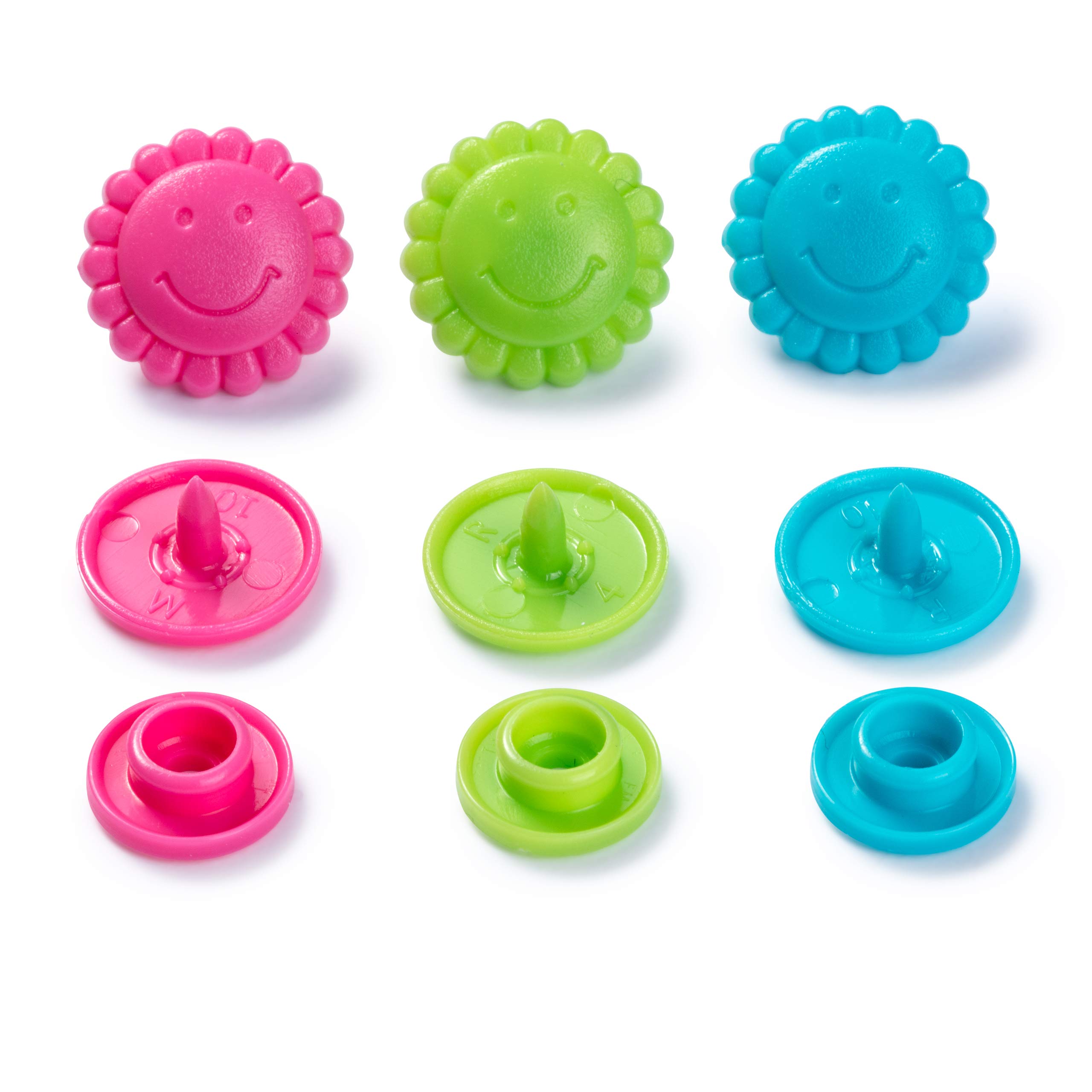 prym-love-colorsnaps-fiore-13-6-mm-bottoni-a-pressione-in-plastica-turchese-verd image 2