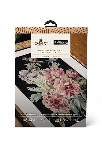 dmc-x-le-louvre-le-peonie-di-p-j-redout-kit-punto-croce-avanzato image 6