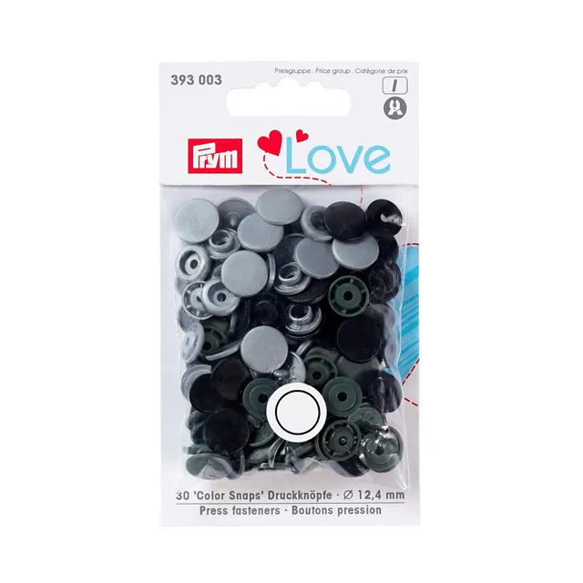 prym-love-chiusura-a-pressione-grigia-12-4-mm-1-unit image 1