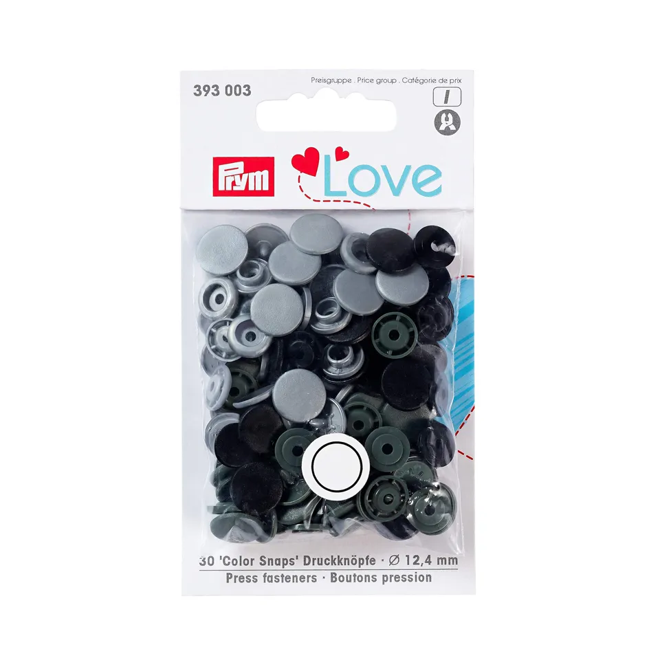 prym-love-chiusura-a-pressione-grigia-12-4-mm-1-unit image 1