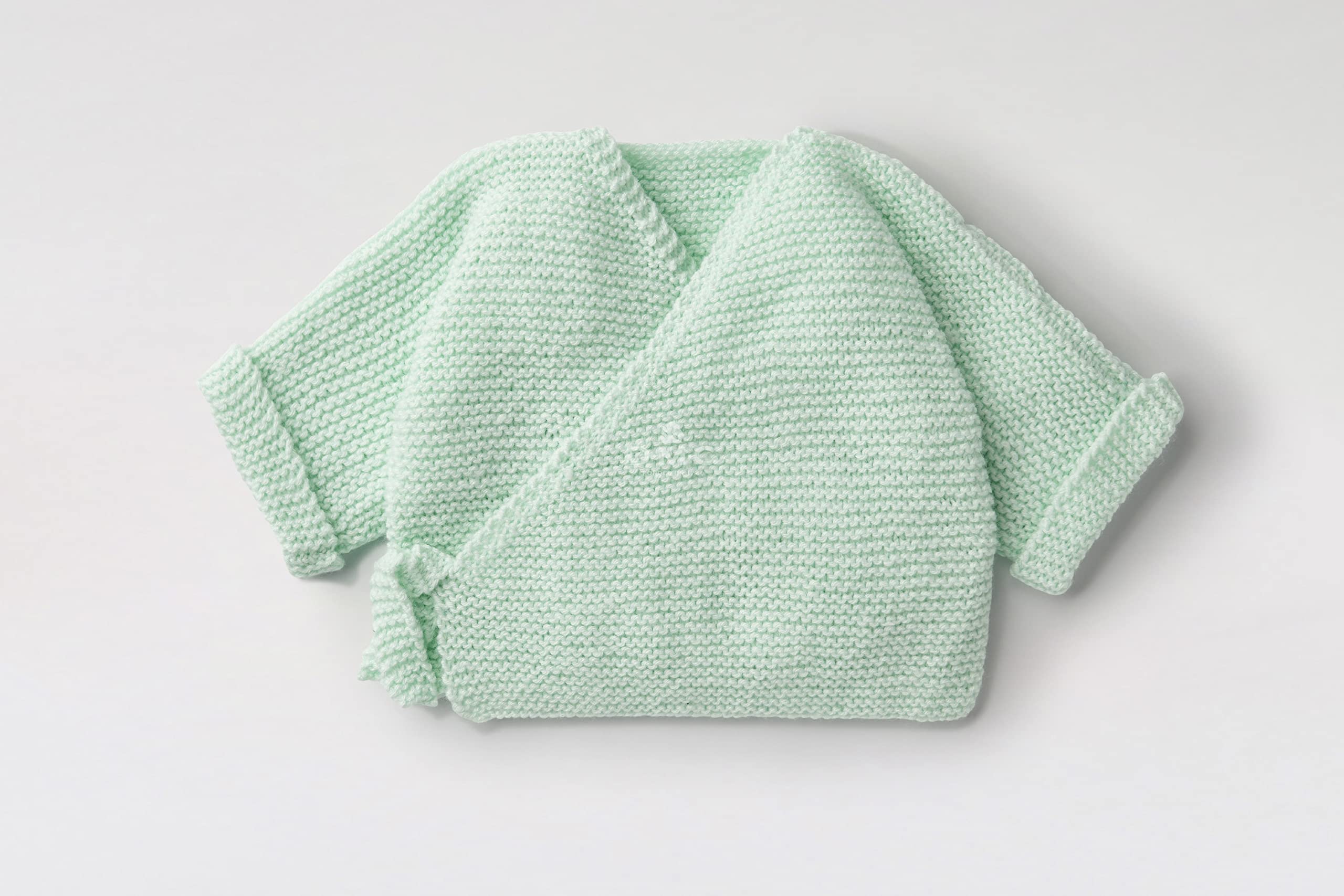dmc-gift-of-stitch-cardigan-abbraccio-d-amore-kit-maglia-neonato-0-6-mesi-verde image 2
