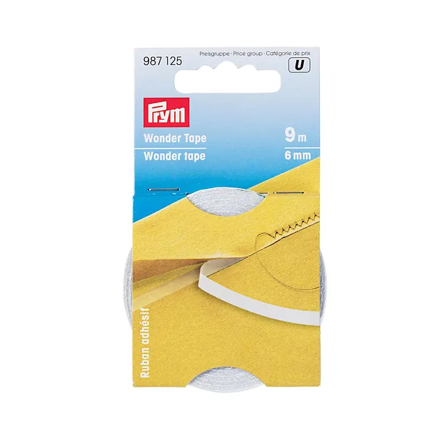 prym-nastro-adesivo-bilaterale-6-m-x-9-mm-trasparente-lavabile image 1