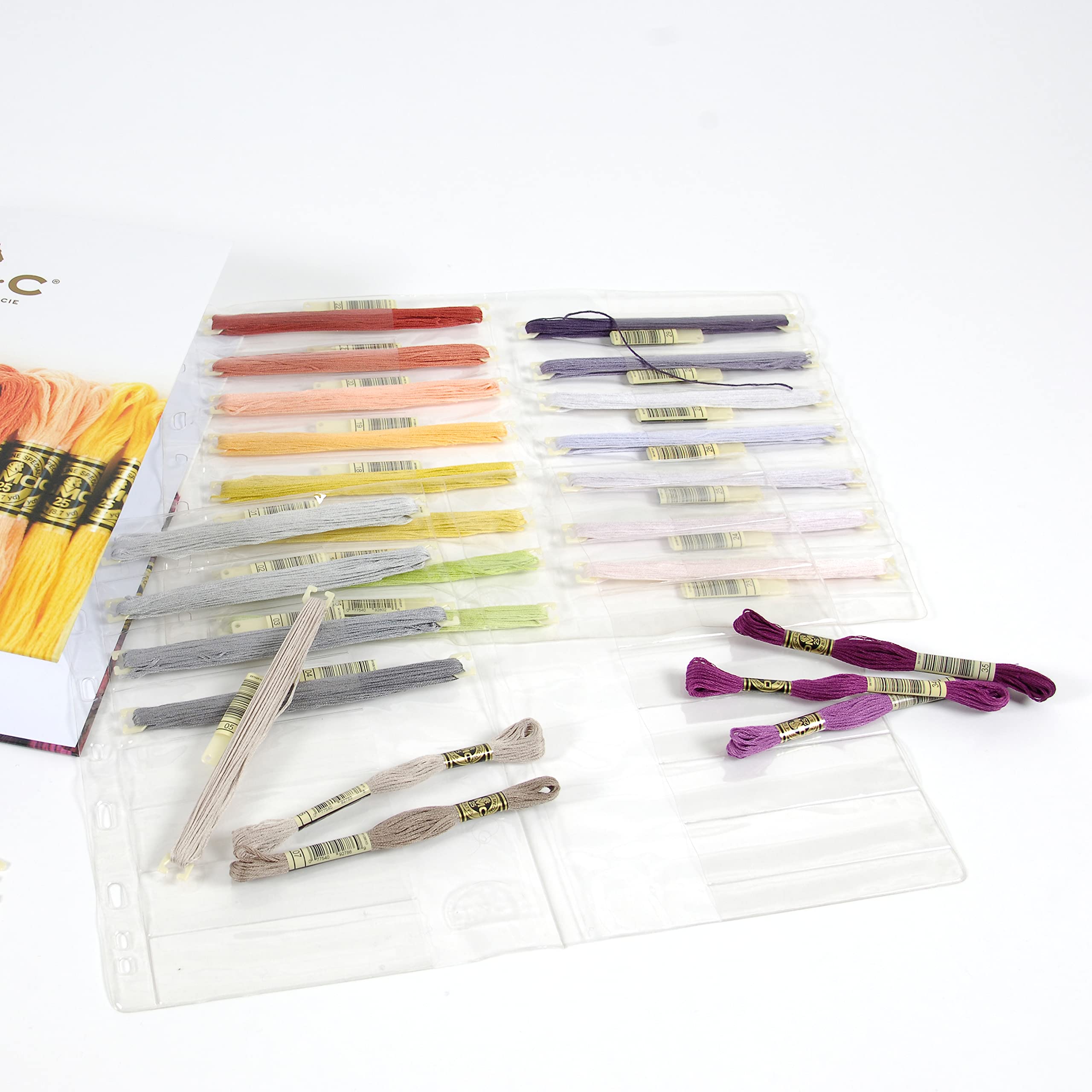 dmc-busta-organizer-in-plastica-per-archetti-da-ricamo-15-posti image 1