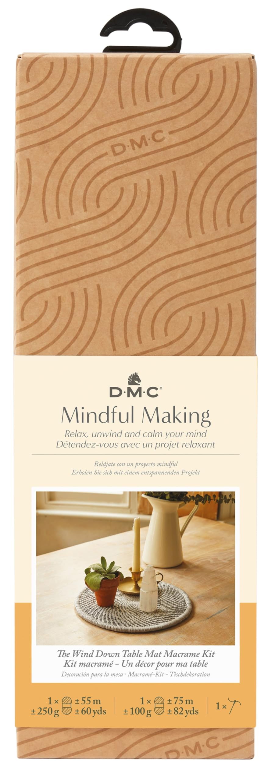 dmc-mindful-making-kit-macram-centrotavola-tavola-40-cm image 1