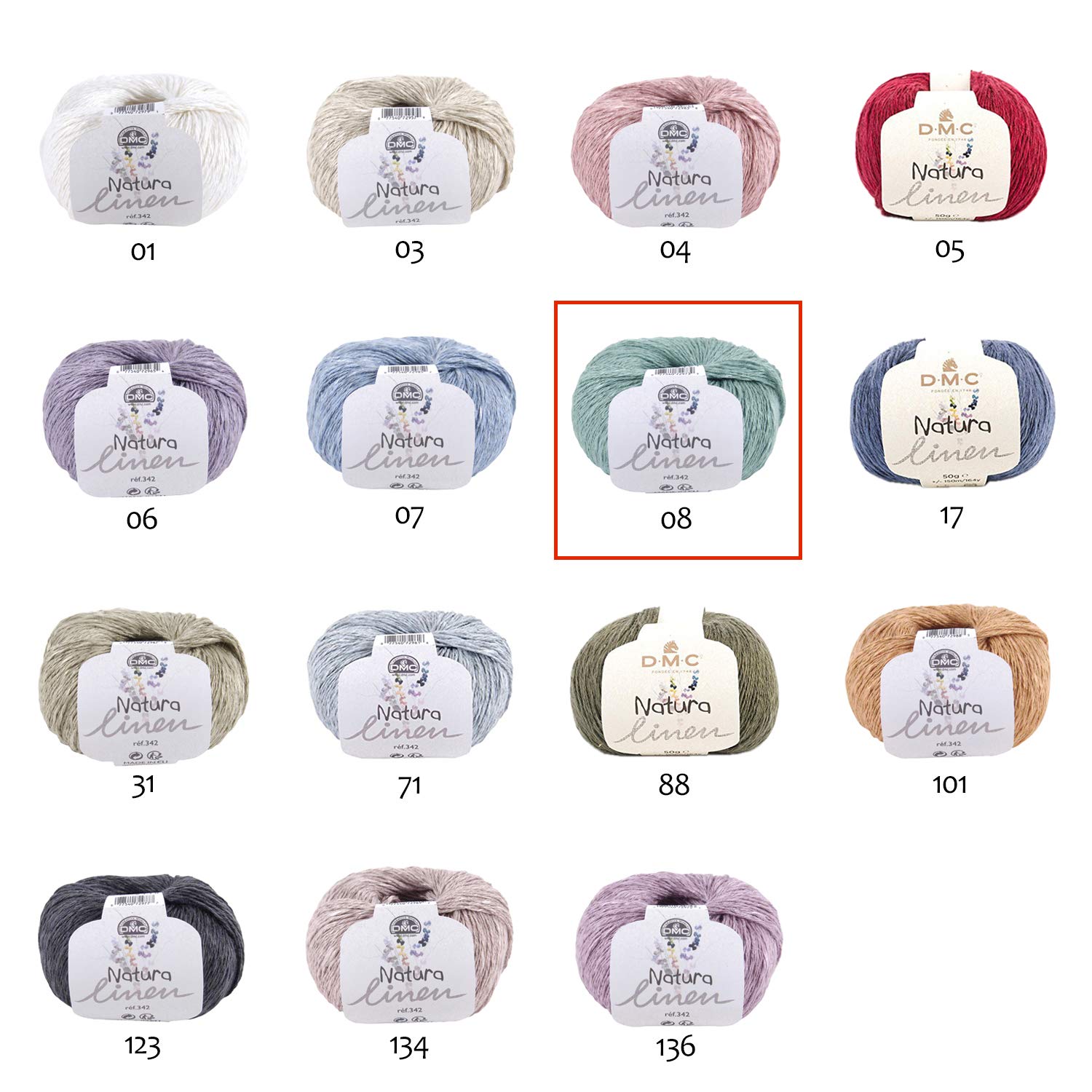 dmc-natura-linen-filato-lino-50-g-150-m-4-capi-dk image 3