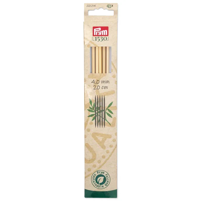 prym-1530-ago-a-doppia-punta-in-bamb-20-cm-4-00-mm image 1