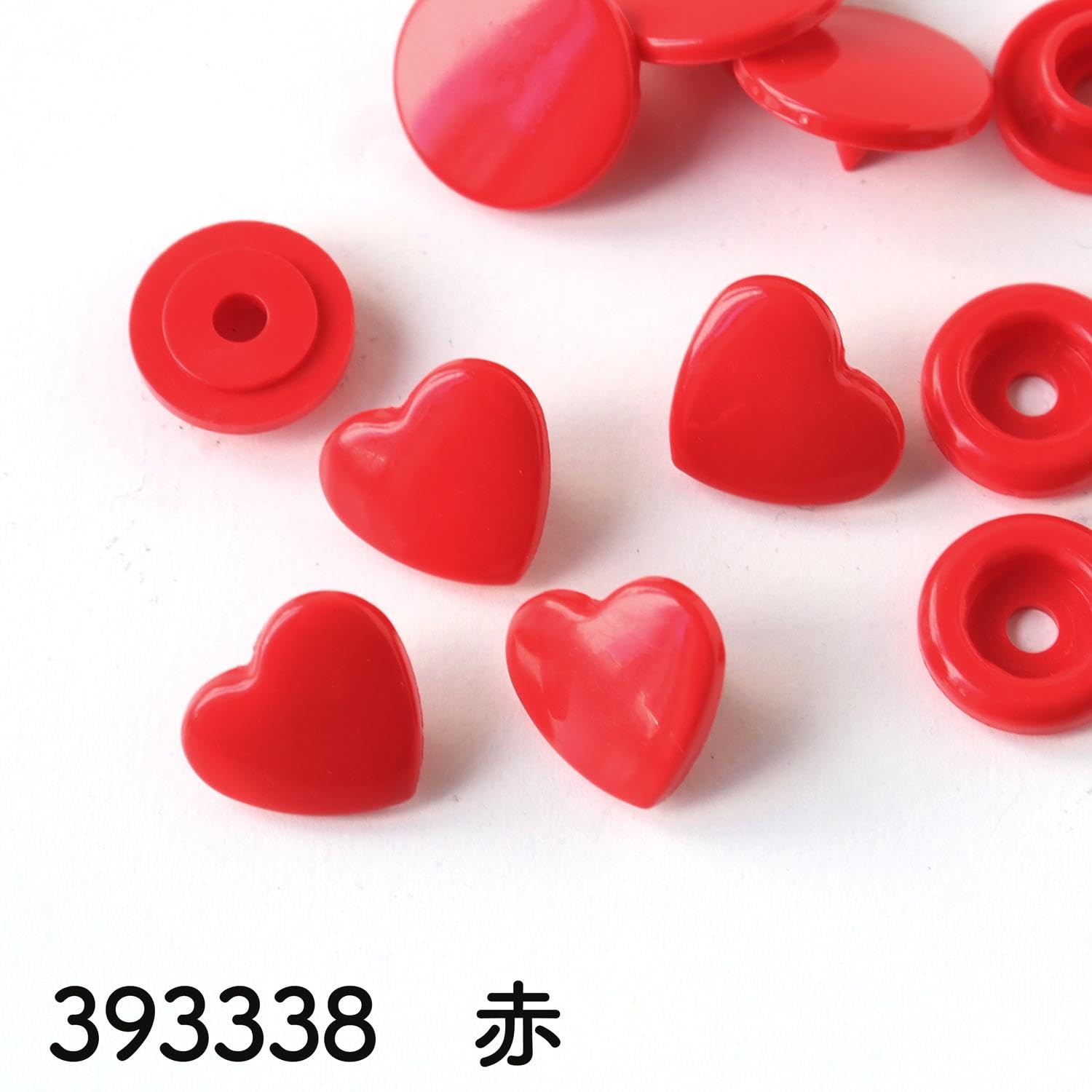 prym-colorsnaps-a-cuore-12-4-mm-rossi-30-pezzi image 3