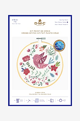 dmc-kit-punto-croce-uccellino-folk image 4