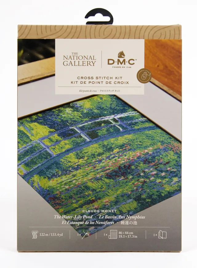 dmc-the-masters-collection-lo-stagno-delle-ninfee-di-monet-kit-punto-croce-avanz image 1