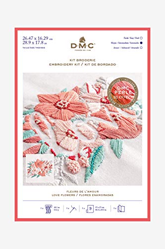 dmc-gift-of-stitch-kit-ricamo-fiori-d-amore-cotone-perla-3 image 6