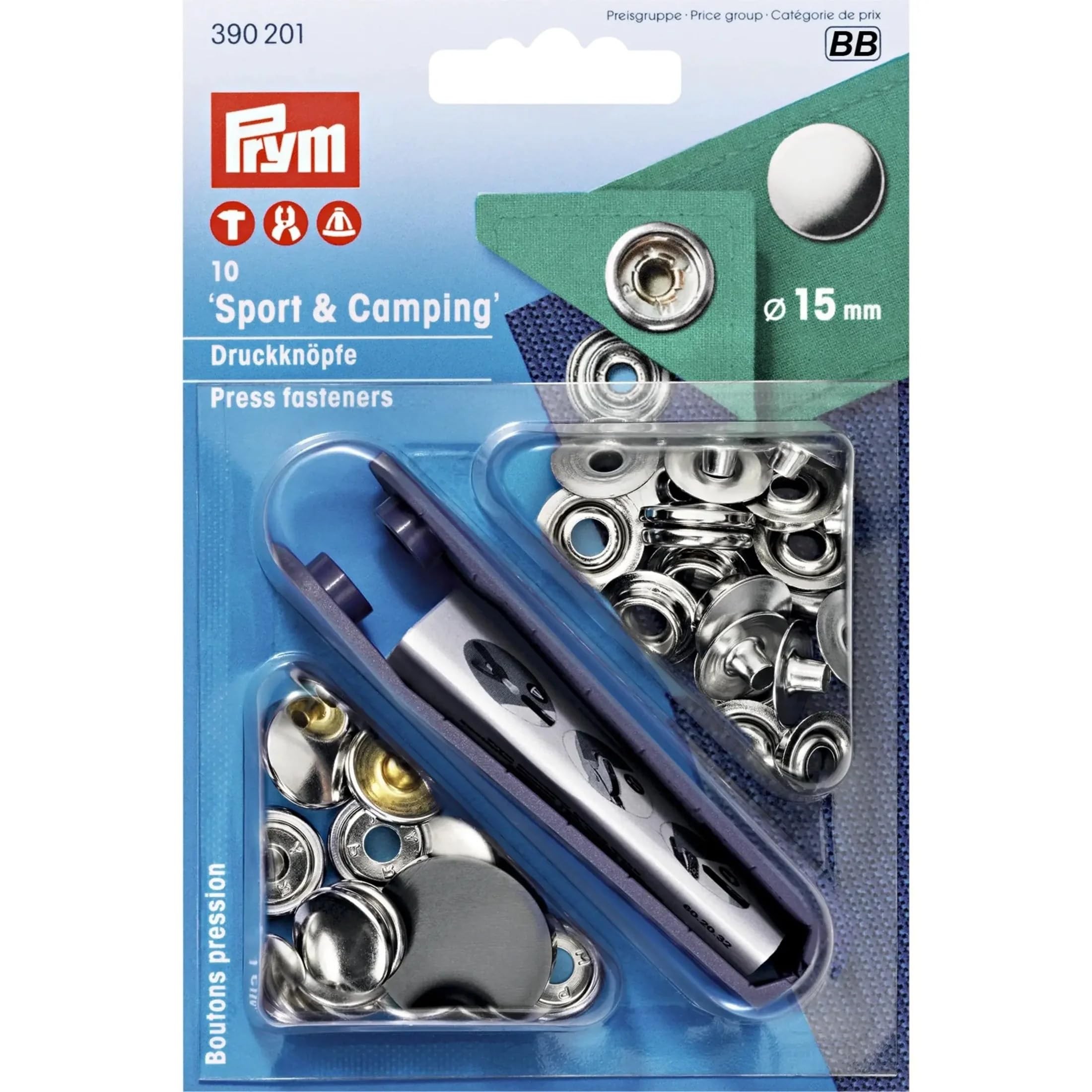 prym-390201-bottoni-a-pressione-argento-15-mm-con-utensile-di-montaggio image 1