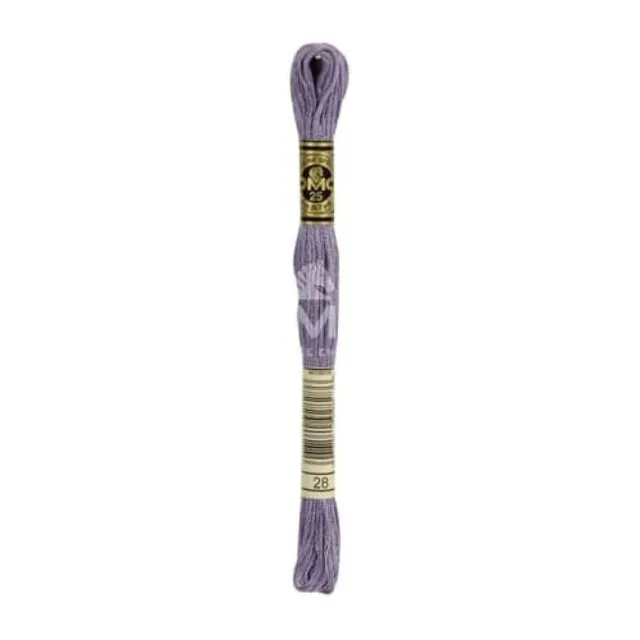 dmc-moulin-sp-cial-117mc-0028-filo-da-ricamo-cotone-8-m-colore-0028-viola-grigio image 1