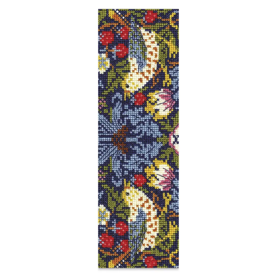 dmc-the-masters-collection-ladro-di-fragole-di-william-morris-kit-segnalibro-a-p image 1