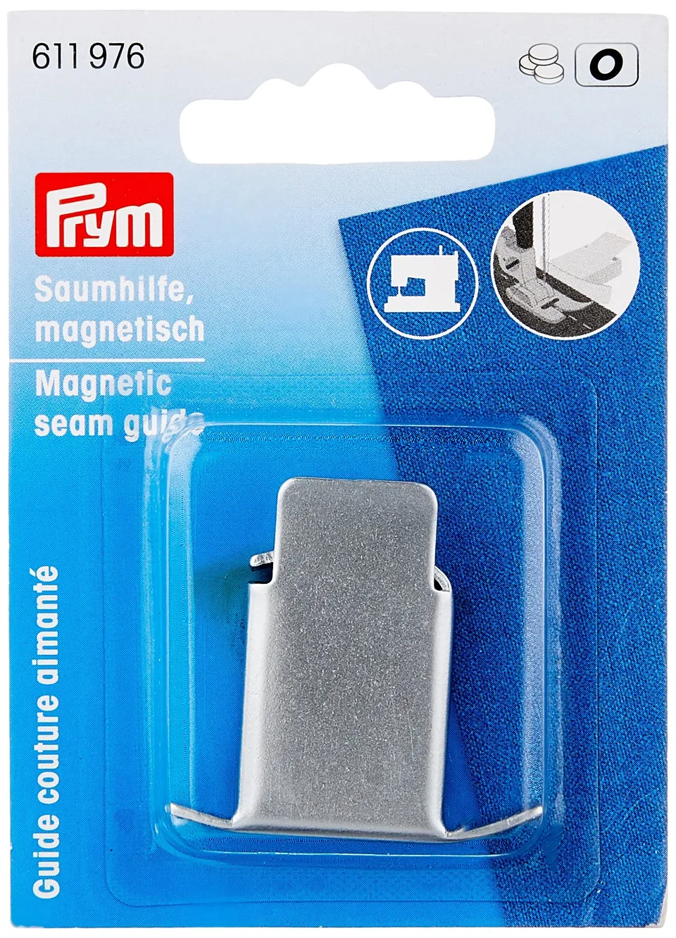 prym-guida-magnetica-per-orli-e-margini-di-cucitura-in-metallo-argento-1-pezzo image 1