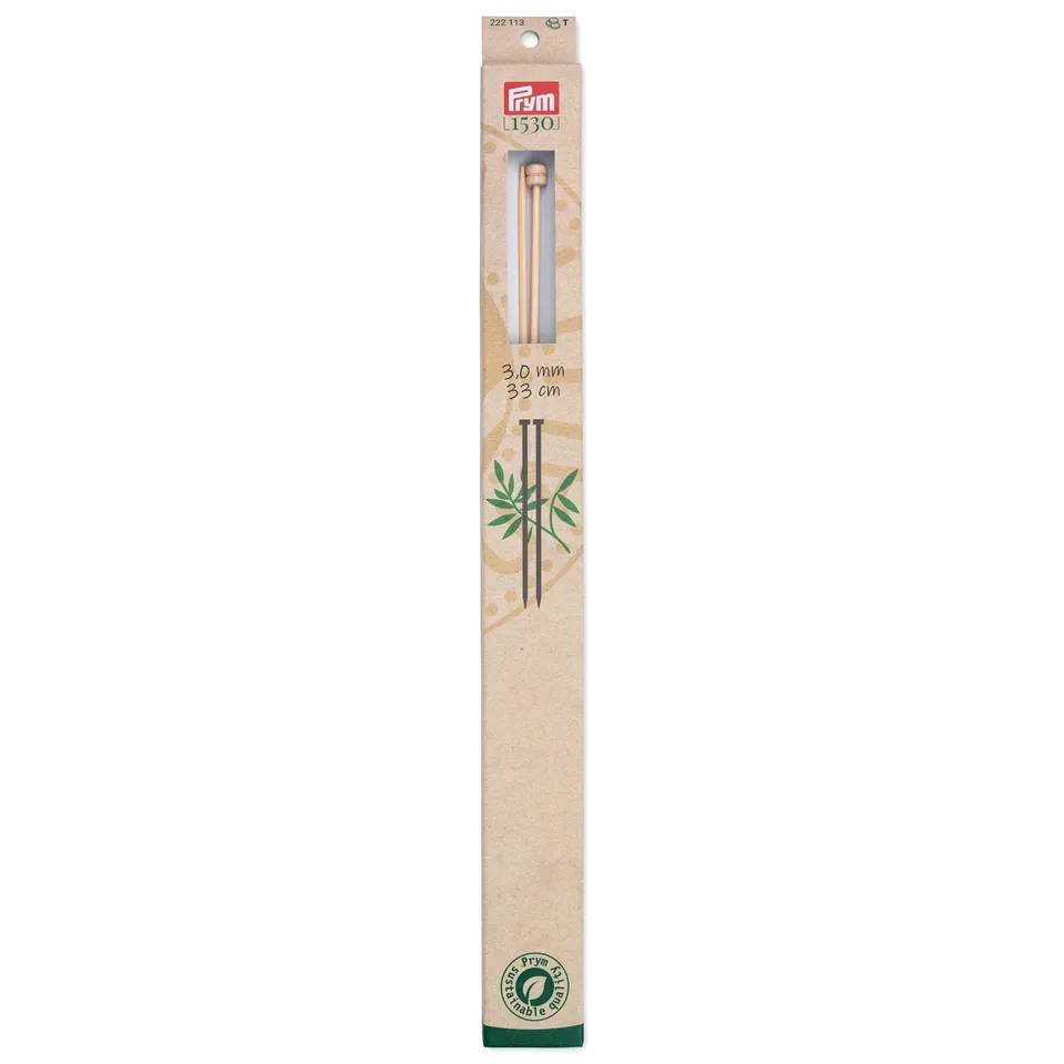 prym-1530-ferri-da-maglia-bamb-a-punta-singola-33-cm-3-00-mm image 1