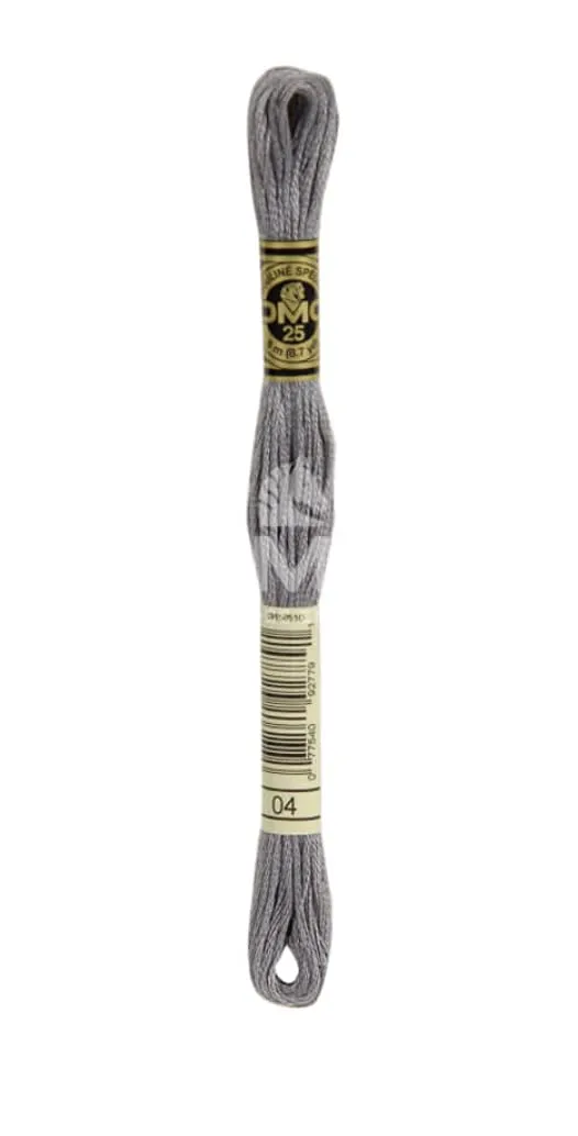 dmc-moulin-sp-cial-117mc-0004-filo-da-ricamo-cotone-grigio-8-m image 1