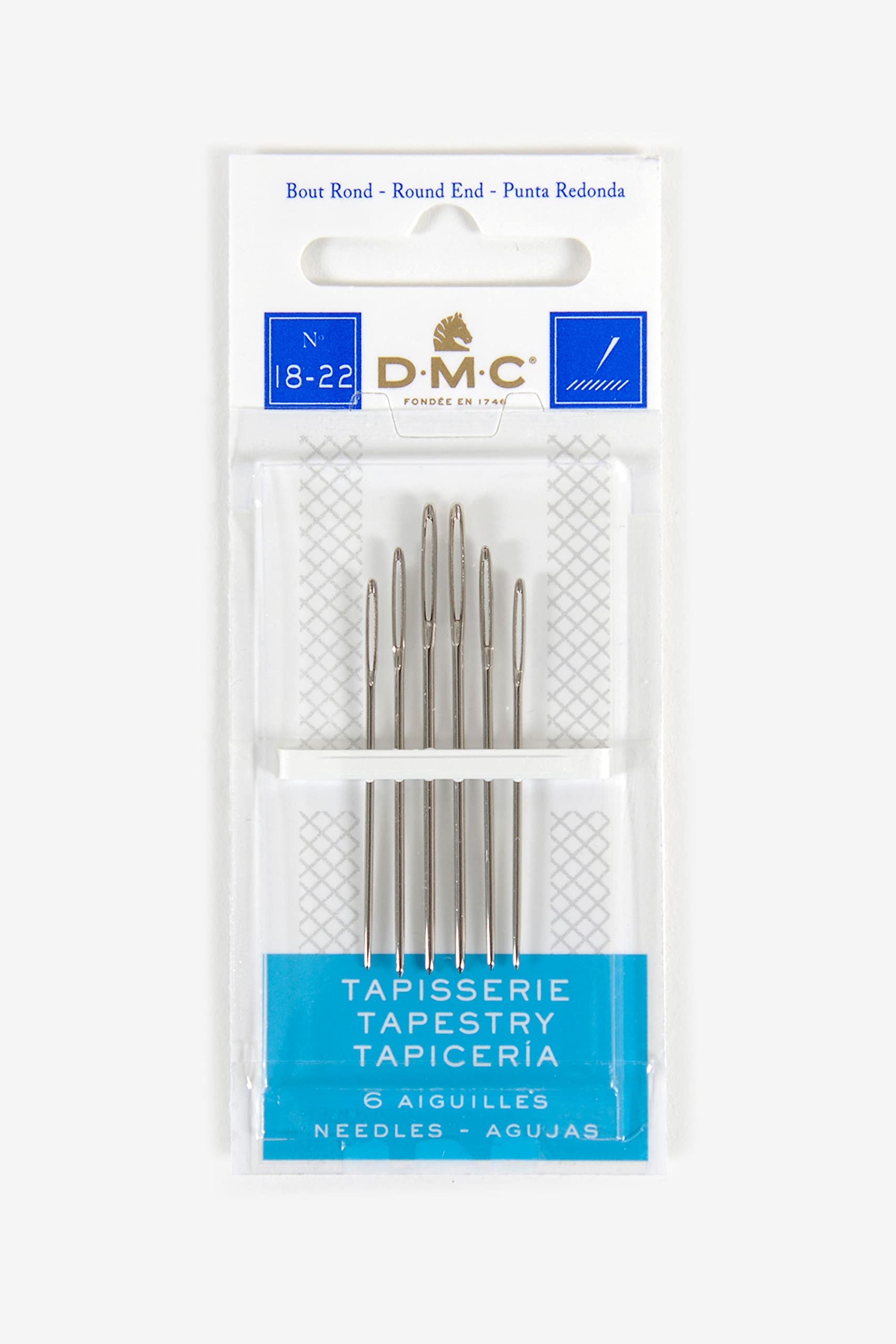dmc-aghi-per-tappezzeria-in-acciaio-nichelato-5-1-cm image 3