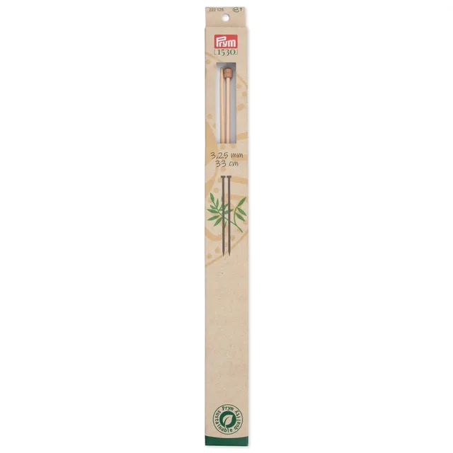 prym-1530-ferri-da-maglia-bamb-a-punta-singola-33-cm-3-25-mm-2-pezzi image 1