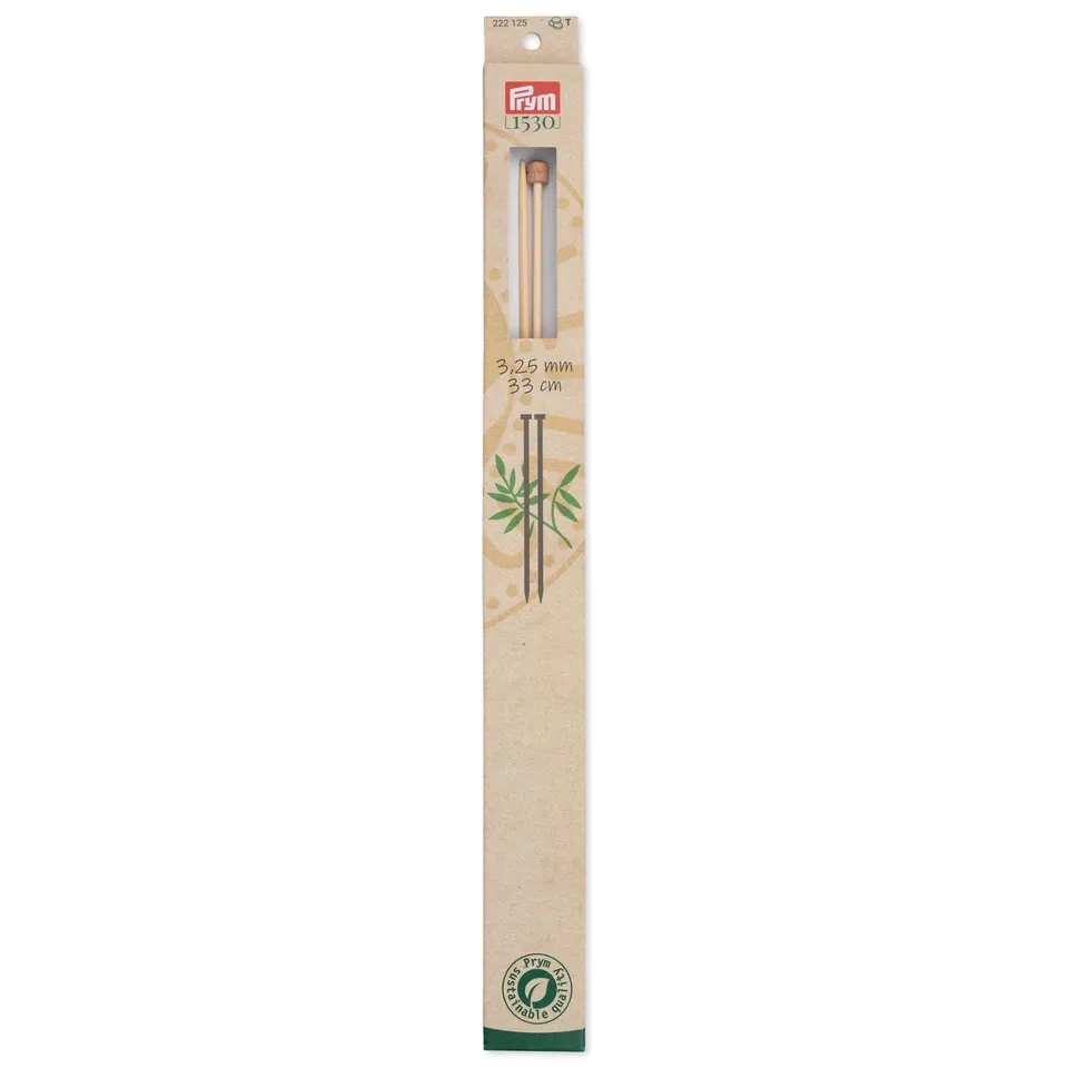 prym-1530-ferri-da-maglia-bamb-a-punta-singola-33-cm-3-25-mm-2-pezzi image 1