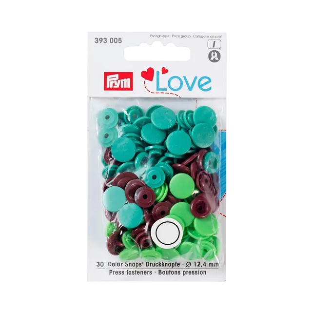 prym-love-bottoni-a-pressione-12-4-mm-verde-chiaro-marrone-1-confezione image 1