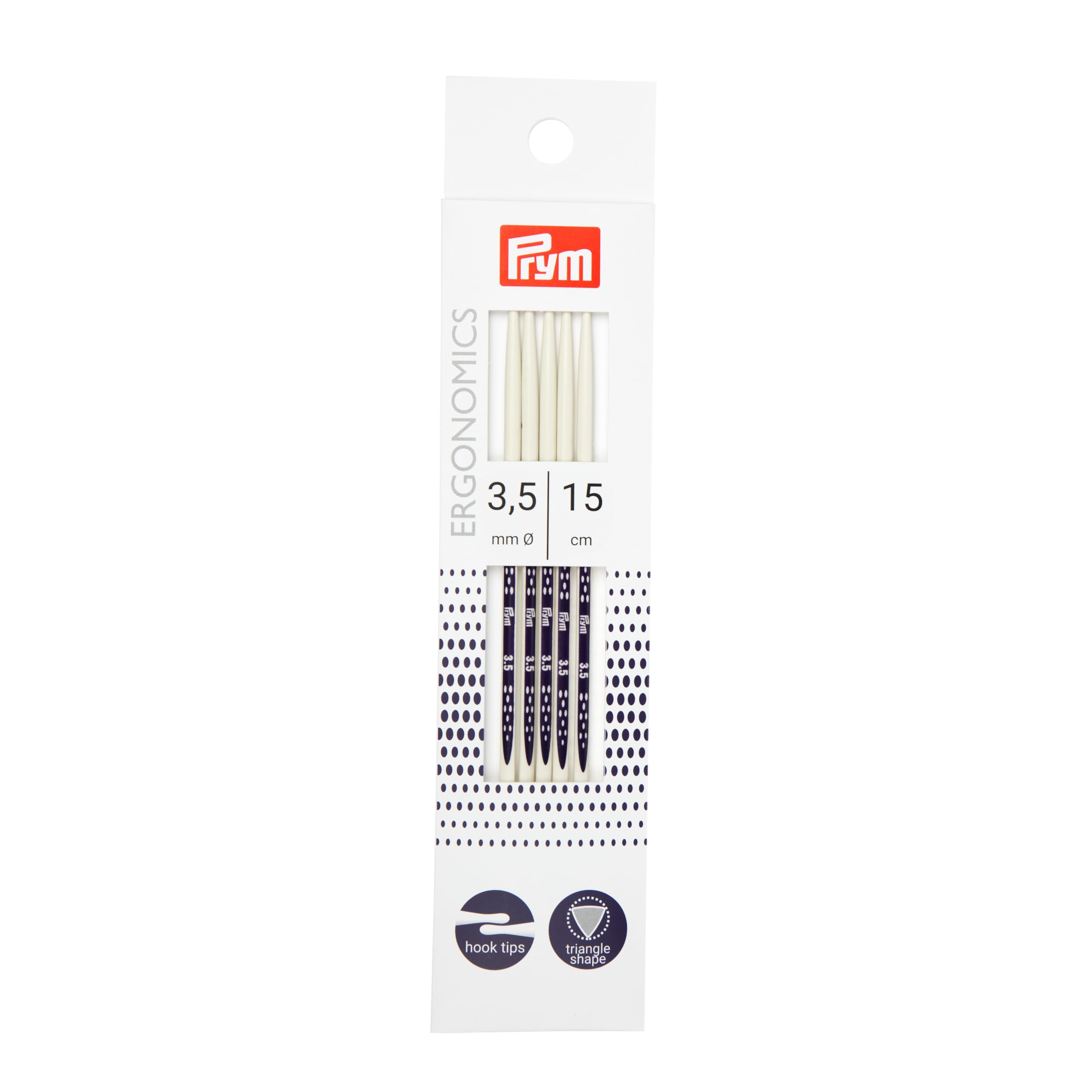 prym-ergonomics-ferri-da-maglia-a-doppia-punta-15-cm-3-50-mm image 1