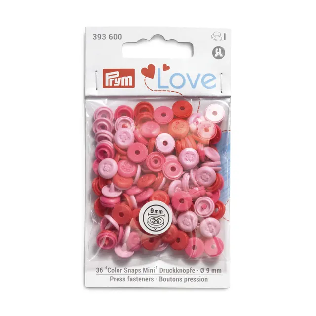 prym-love-bottoni-a-pressione-sew-on-rosa-rosso-9-mm-1-unit image 1