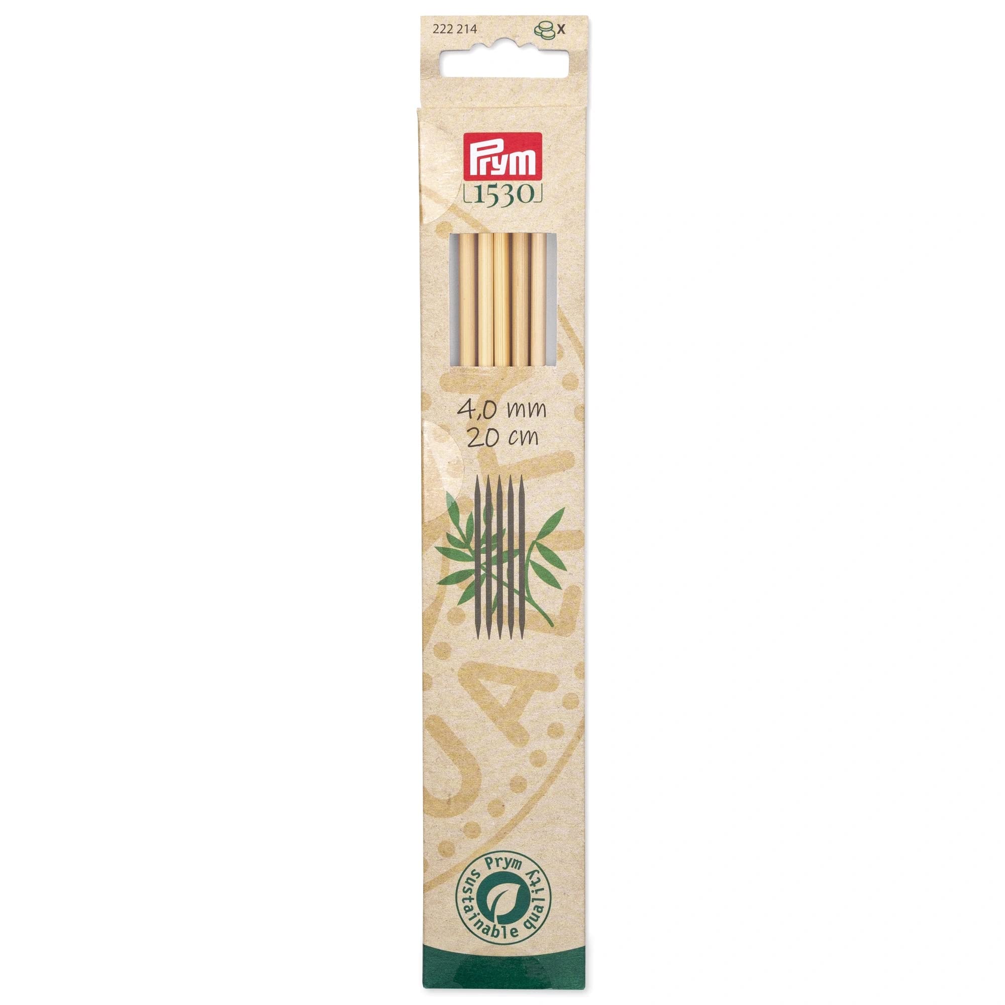 prym-1530-ago-a-doppia-punta-in-bamb-20-cm-4-00-mm image 1