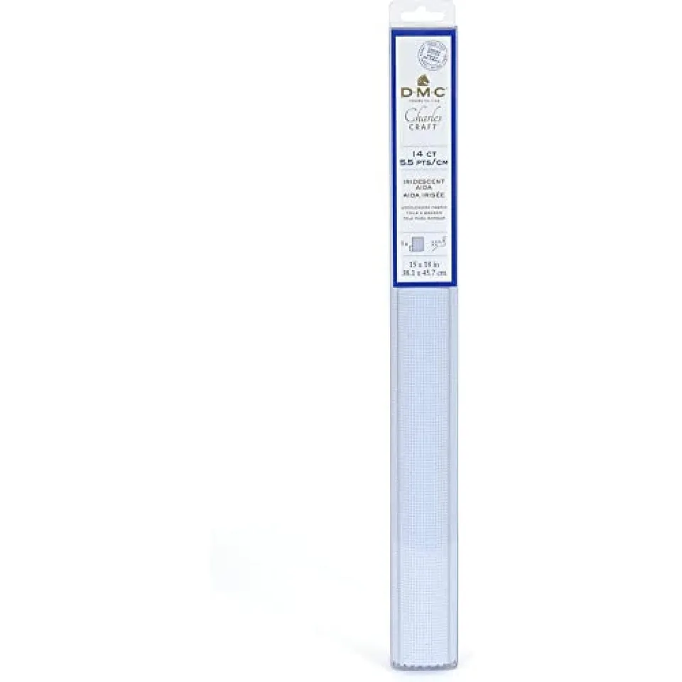 dmc-tela-aida-iridescente-14-count-38-1-x-45-7-cm-blu-800 image 1
