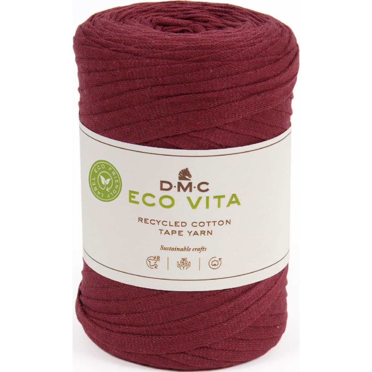 dmc-eco-vita-tape-filato-tubolare-in-cotone-riciclato-per-maglia-e-uncinetto image 1