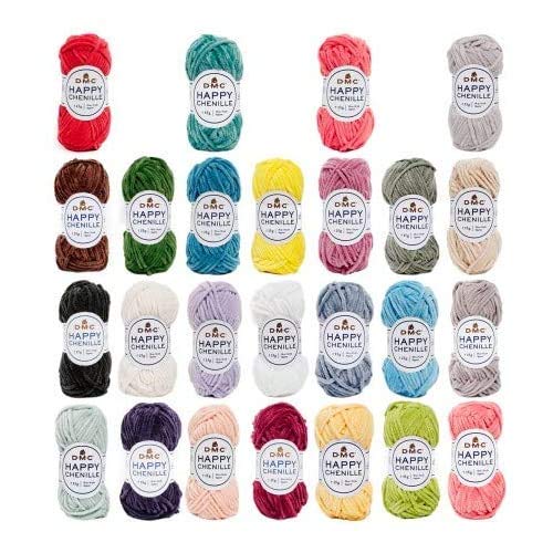 dmc-happy-chenille-filato-ciniglia-velour-box-25-mini-gomitoli-25-colori image 3