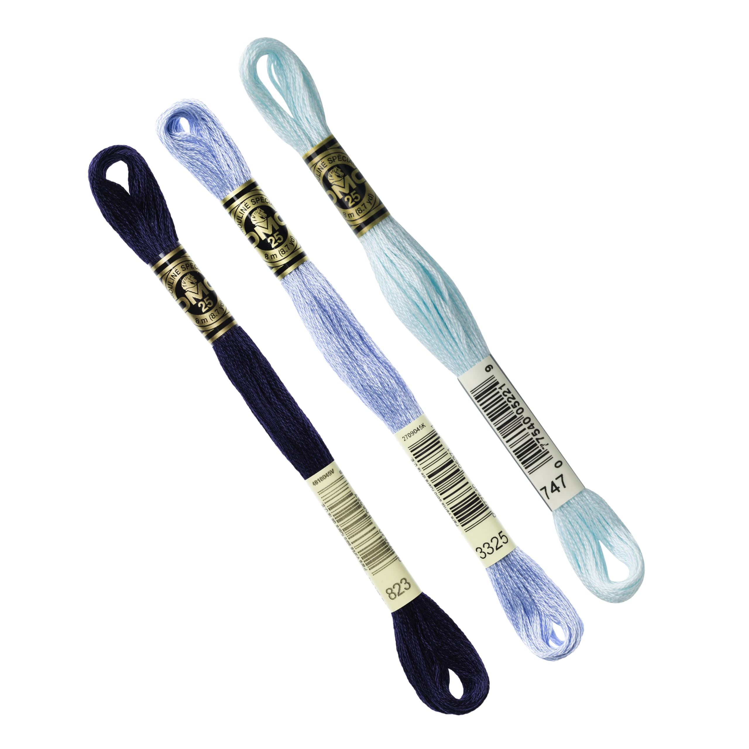 dmc-moulin-sp-cial-117mc-blu-set-3-gomitoli-filo-ricamo-cotone image 1