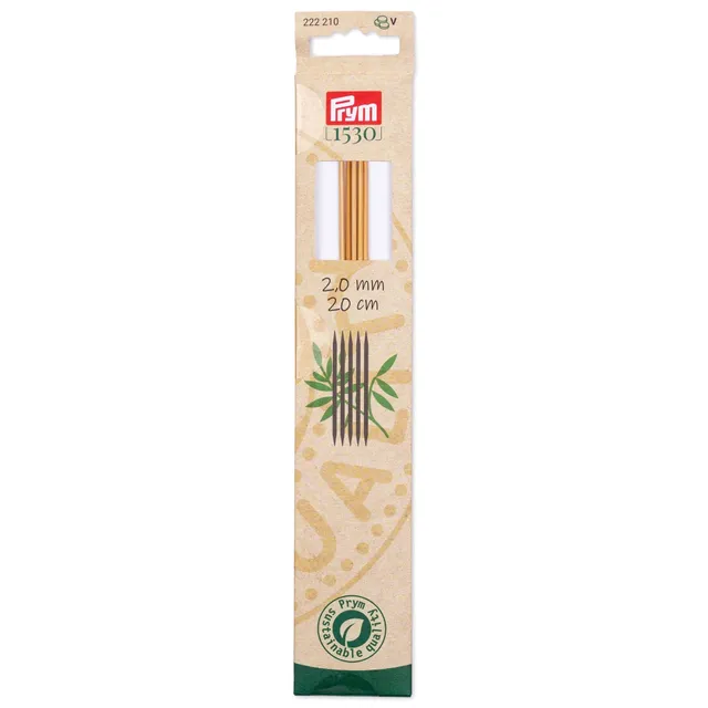 prym-1530-ferri-a-doppia-punta-in-bamb-20-cm-2-00-mm image 1