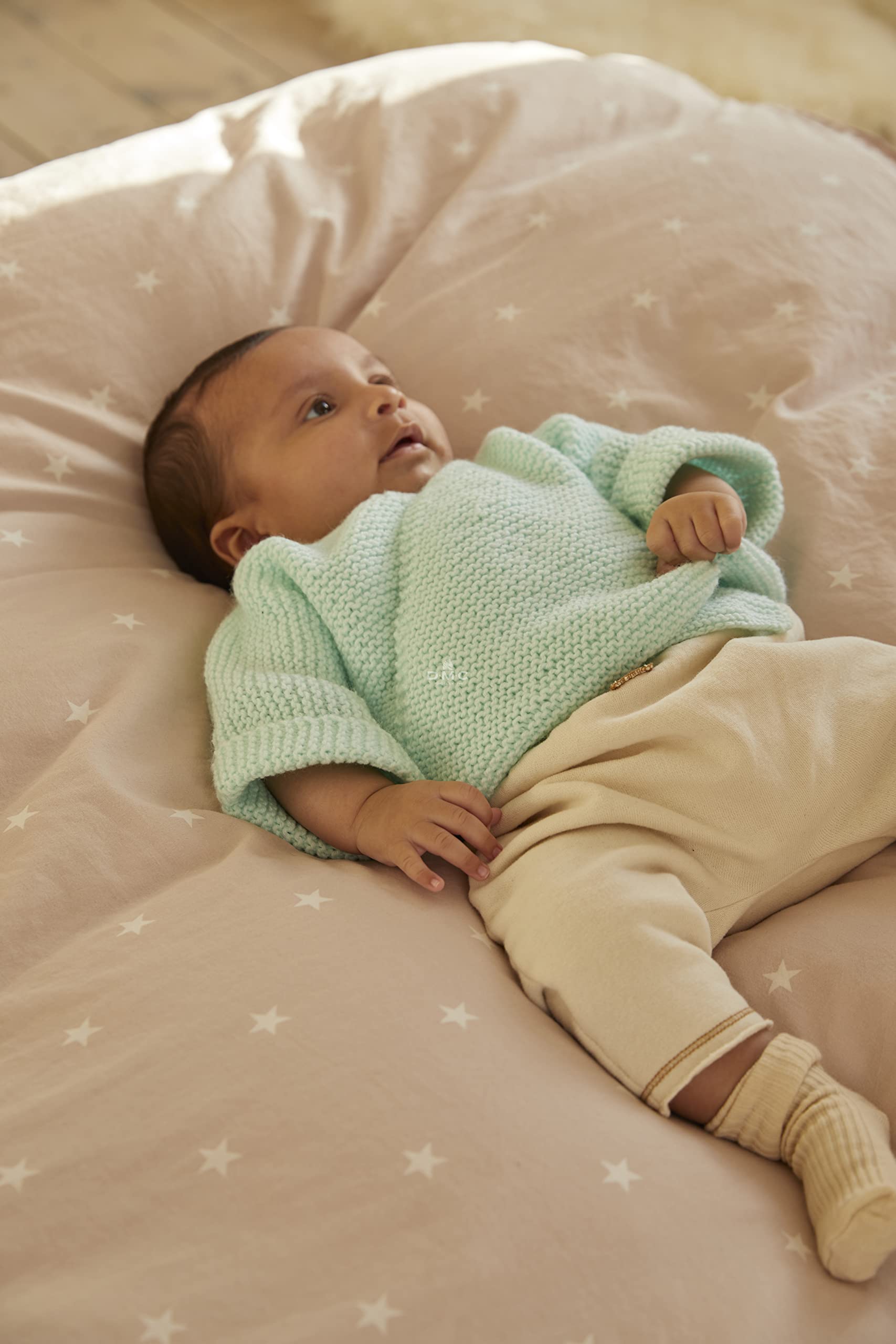 dmc-gift-of-stitch-cardigan-abbraccio-d-amore-kit-maglia-neonato-0-6-mesi-verde image 5