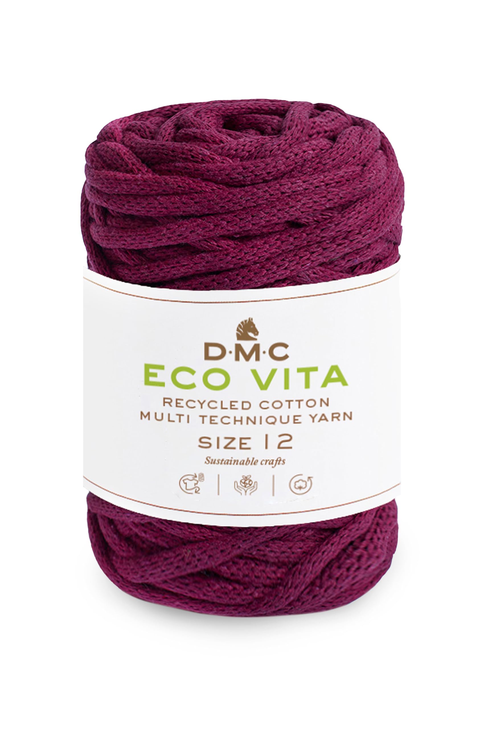 dmc-eco-vita-12-filato-cotone-riciclato-4mm-250g-55m image 4