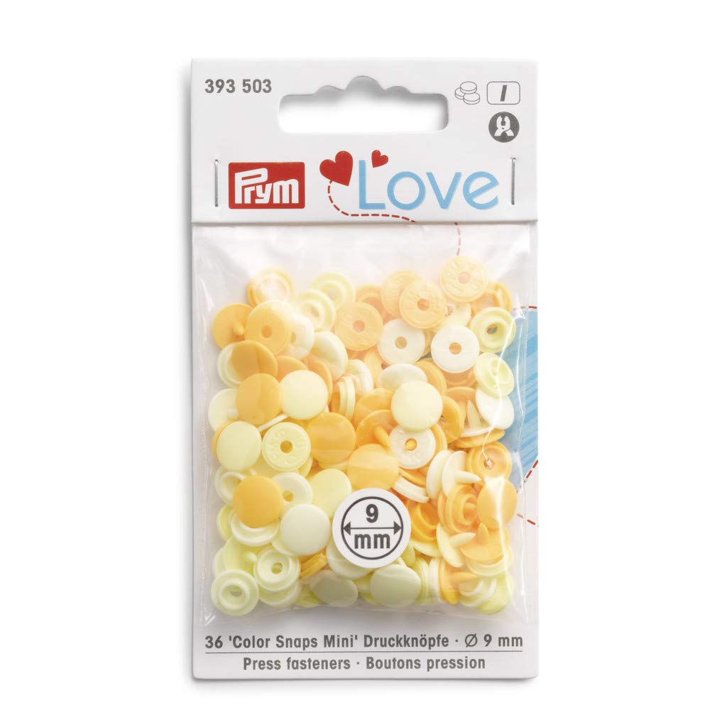 prym-love-bottoni-a-pressione-gialli-9-mm image 1