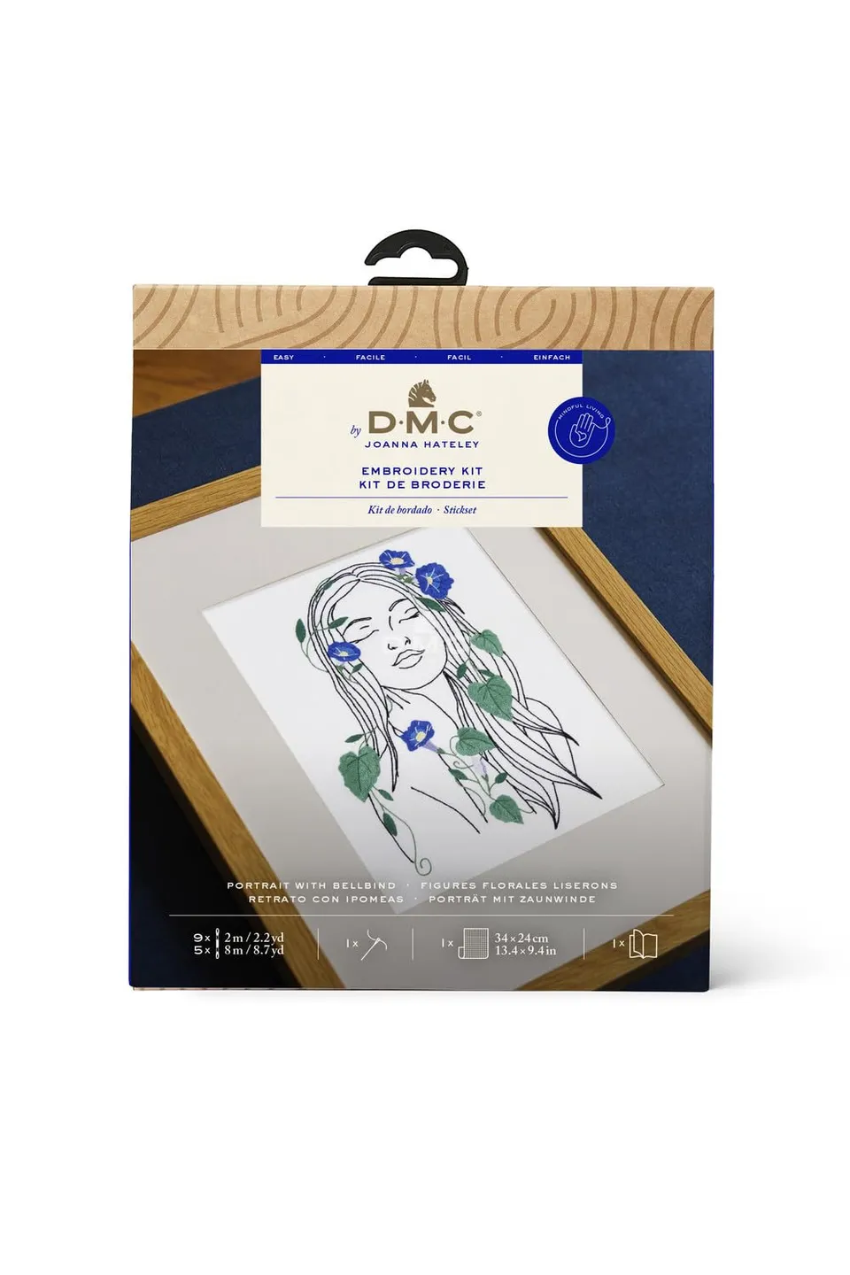 dmc-silhouette-floreali-convolvoli-di-joanna-hateley-kit-ricamo-facile image 1