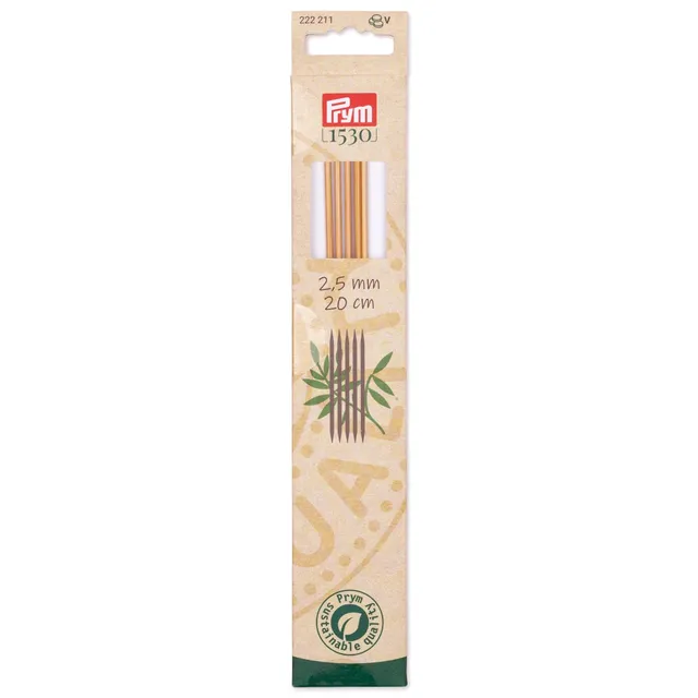 prym-1530-bamboo-ago-a-doppia-punta-20-cm-2-50-mm-1-unit image 1
