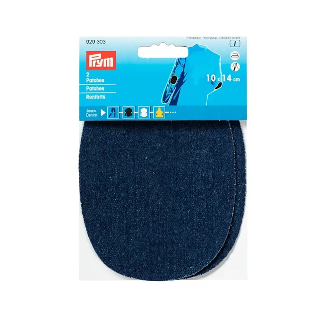 prym-toppe-jeans-da-stiro-pois-blu-scuro-10x14-cm-2-pezzi image 1