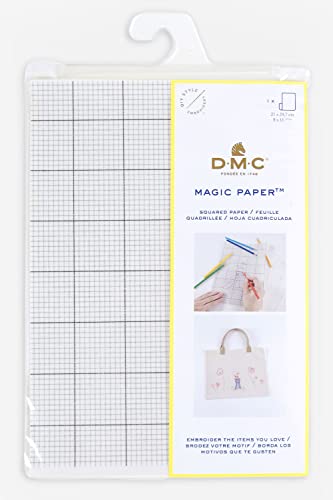 dmc-magic-paper-medium-a4-carta-solubile-all-acqua-per-punto-croce-21-x-29-5-cm image 2