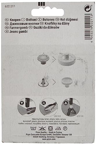 prym-bottoni-per-jeans-a-fiore-17-mm-ottone-antico-8-pezzi image 8