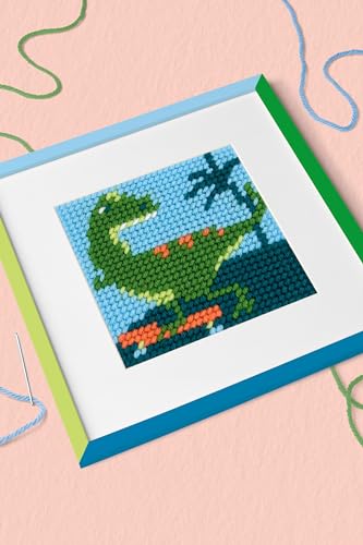 dmc-gift-of-stitch-didier-il-dinosauro-kit-tappezzeria-facile-per-bambini image 3