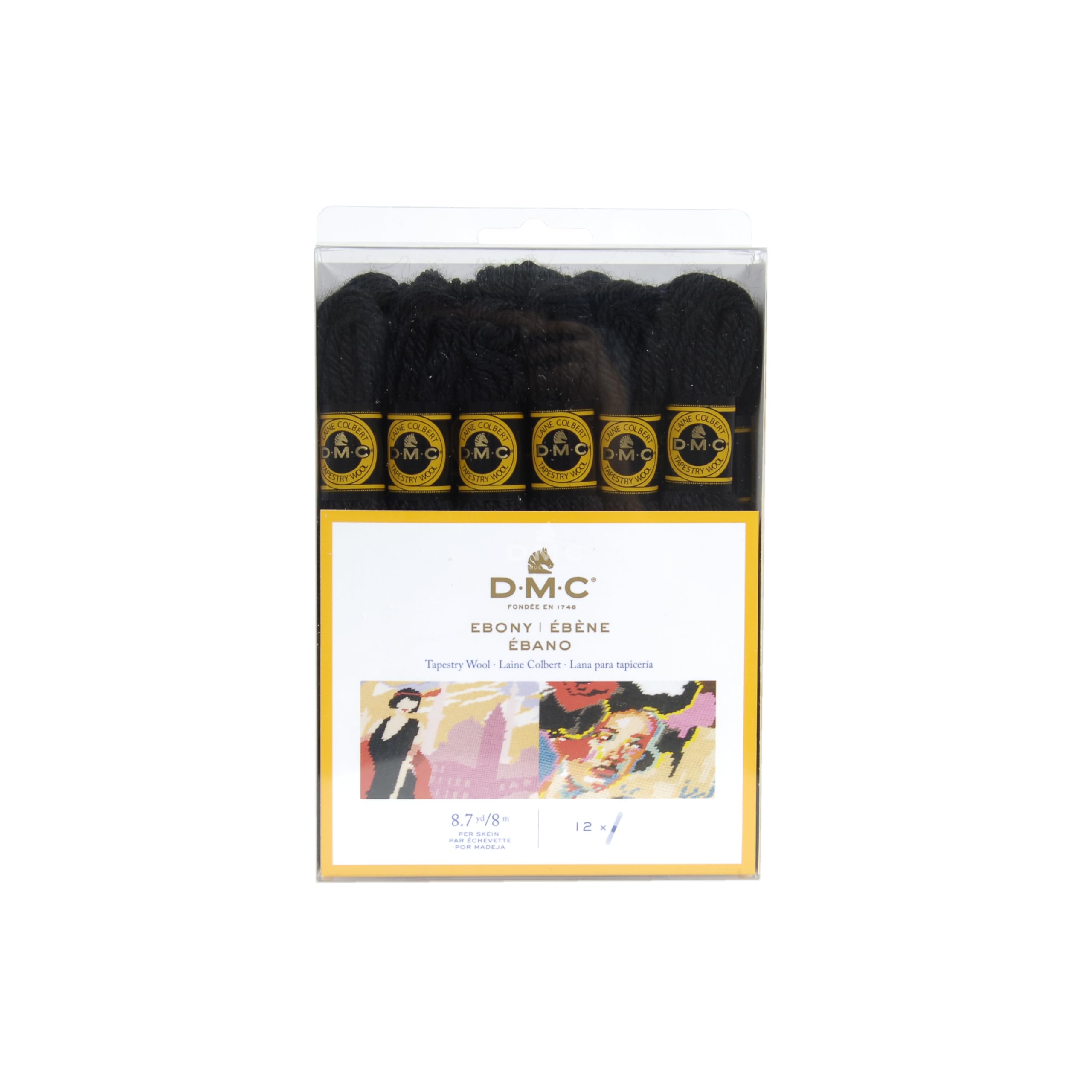 dmc-colbert-wool-pack-ebano-filato-in-pura-lana-da-tappezzeria image 1