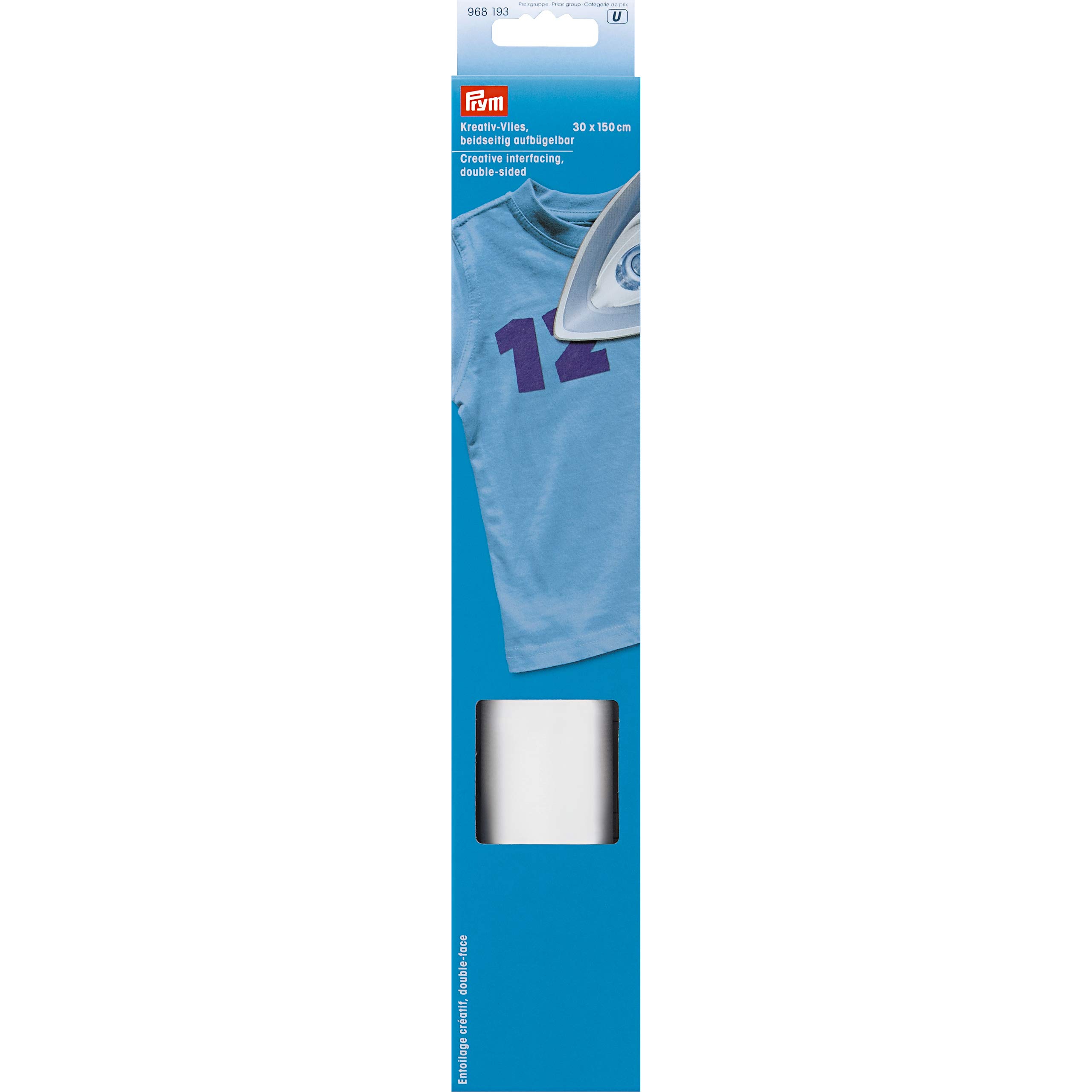 prym-fliselina-creativa-biface-termoadesiva-150x30-cm-bianca-3-pezzi image 1