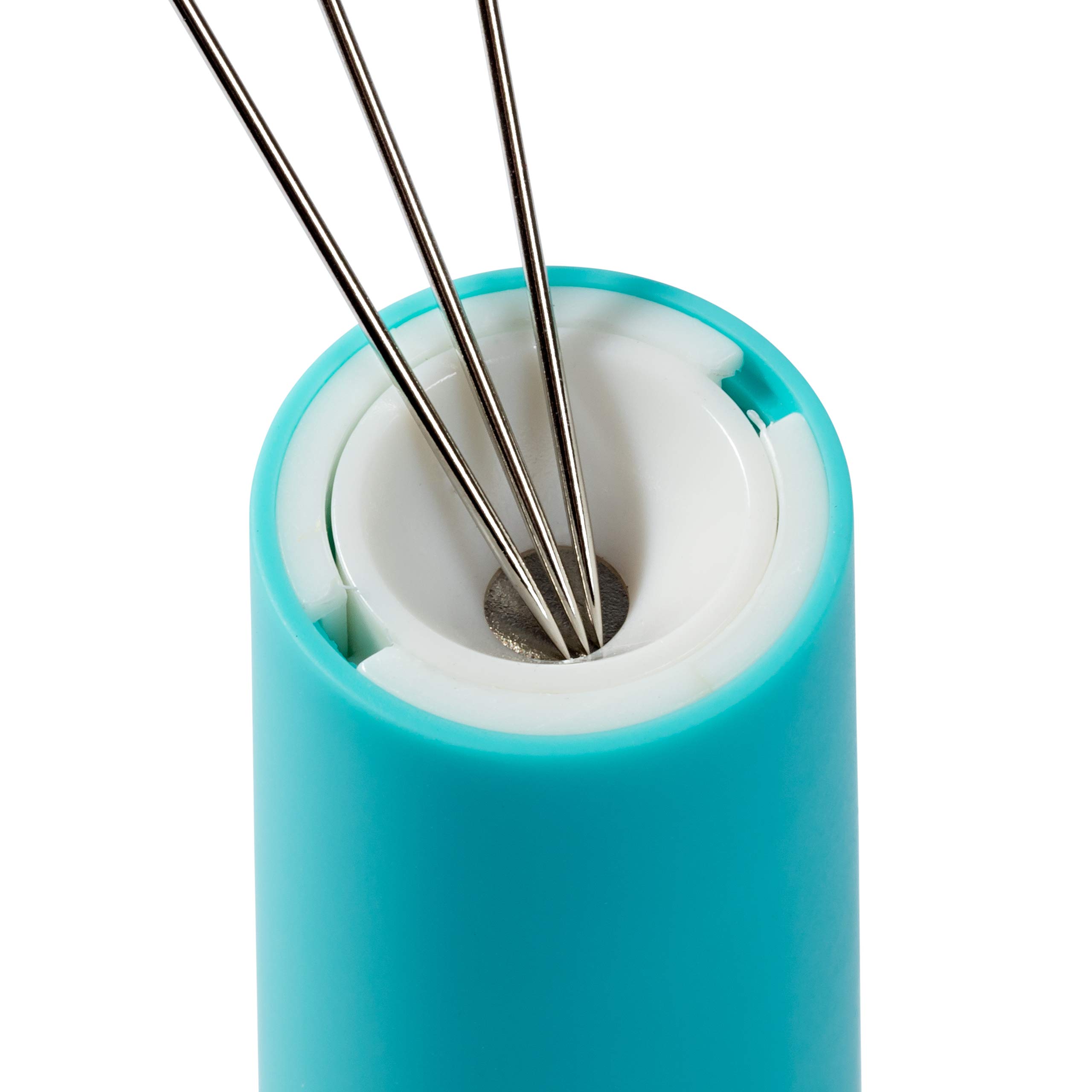 prym-love-porta-aghi-a-twister-turchese-con-19-aghi-da-cucito image 2