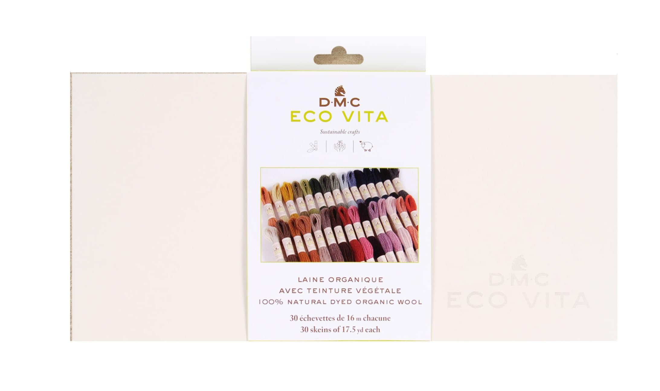 dmc-eco-vita-360-cofanetto-30-colori-lana-merino-organica-tinture-naturali image 1