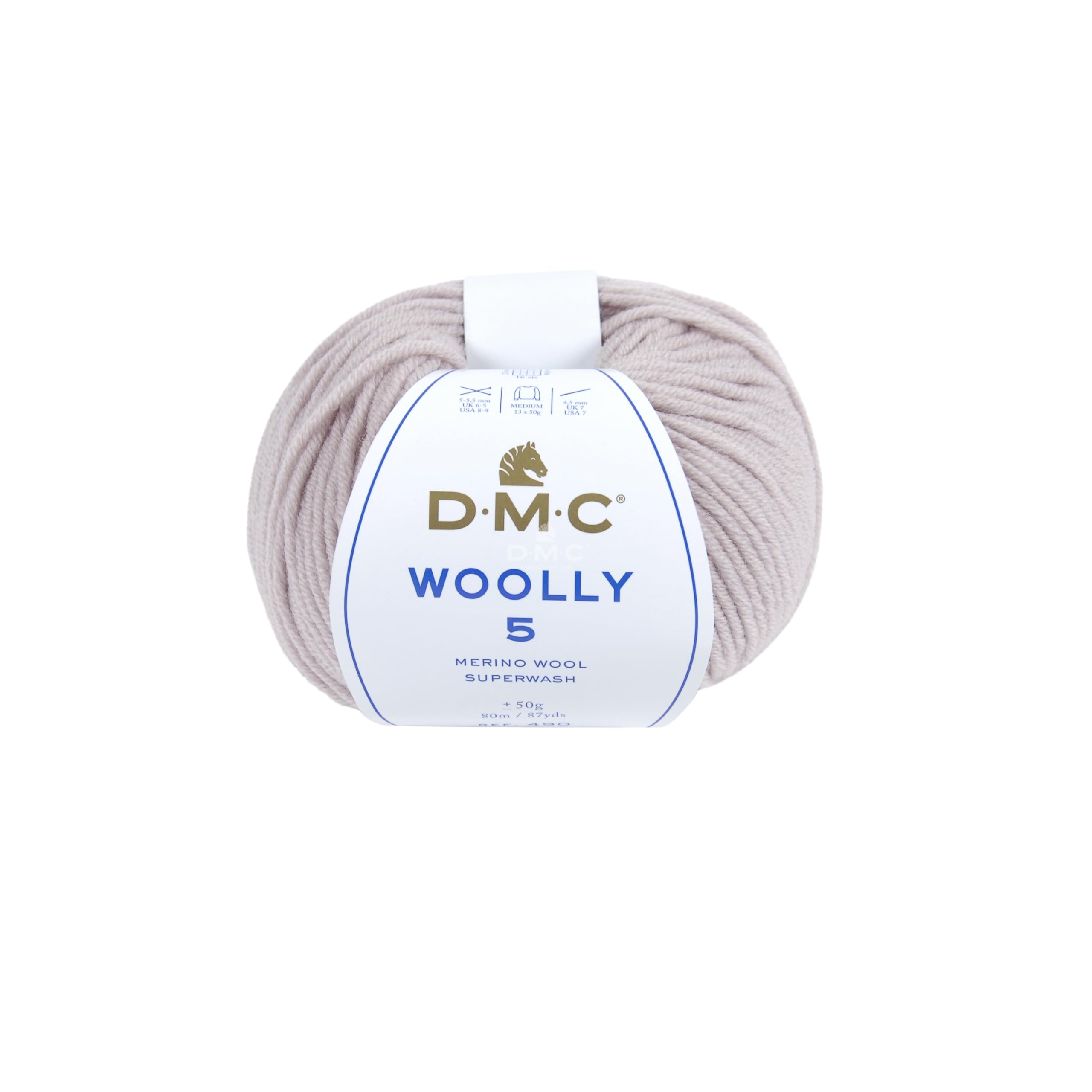 dmc-490-61-lana-merino-woolly-5-viola-80m-50g-aran-superwash image 4