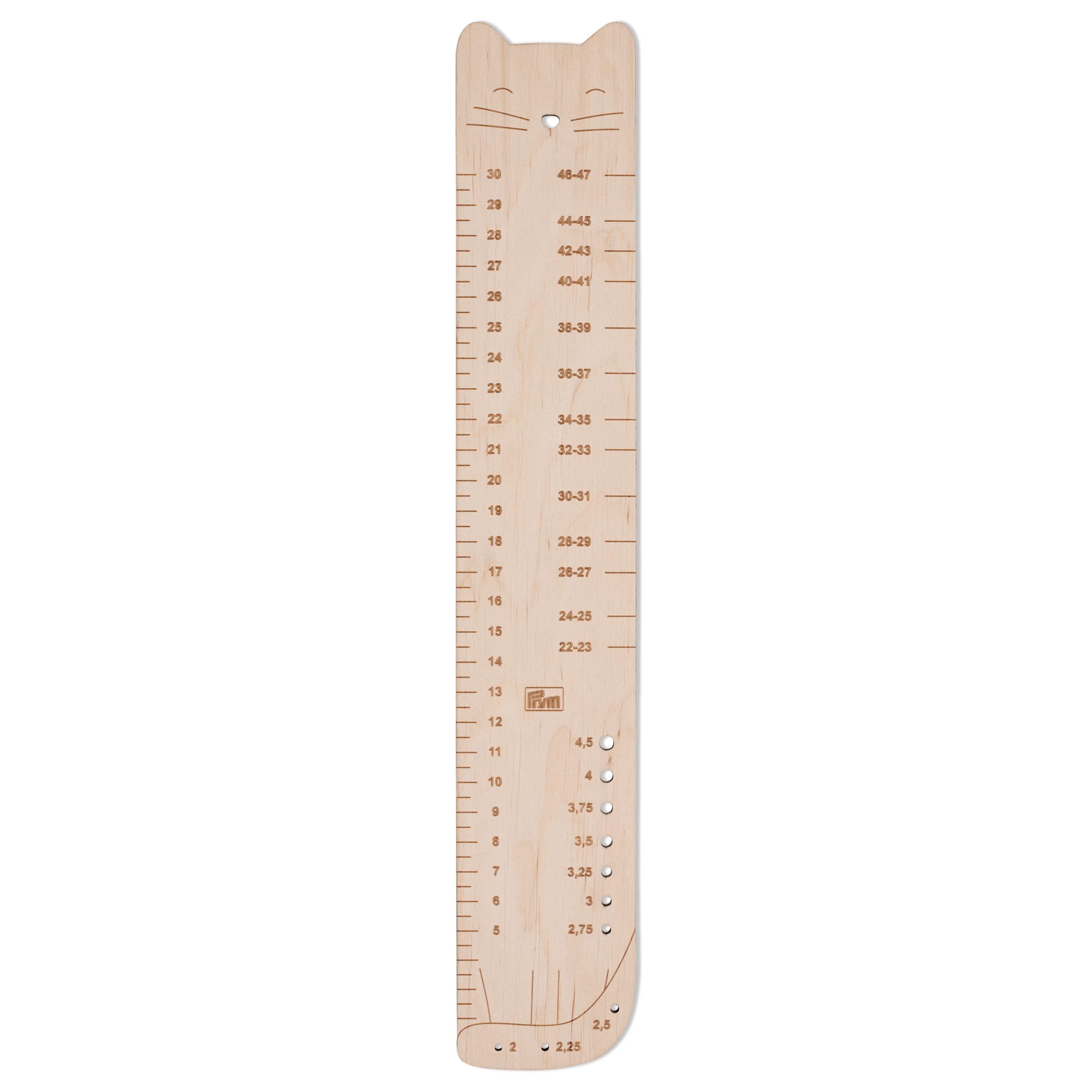 prym-610743-righello-per-calze-in-legno-di-betulla-60-x-350-mm-naturale image 1